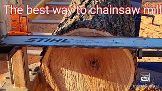 chainsaw milling made easy on the Norwood pm14 portamill farmmac f660vw stihl ms660 clone saw [upl. by Surazal896]