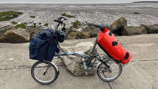 Bike packing the Pier to Pier NCN33 and a bivvy bag wild camp on the beach [upl. by Wende]