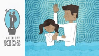 Baptism  Animated Scripture Lesson for Kids Come Follow Me May 20  26 [upl. by Yunfei]