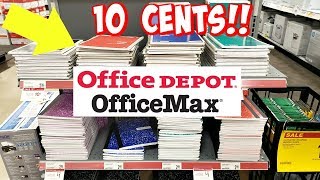 OFFICEMAX BACK TO SCHOOL SALE  10 CENTS NOTEBOOKS LIMITED OFFER HURRY 2019 [upl. by Ahsilrac645]