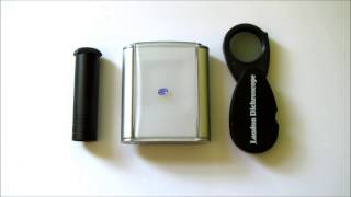 How to use the DICHROSCOPE to test gemstones for pleochroism [upl. by Sarine]