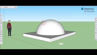 Draw a Dome in Sketchup with Follow Me Tool [upl. by Aseneg]