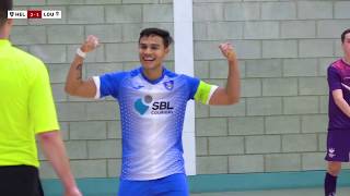 HIGHLIGHTS  FA National Futsal Series Round 6  London Helvecia vs Loughborough Students [upl. by Enitsyrhc539]