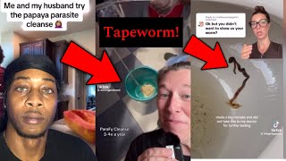 CREEPY amp WOKE PARASITE CLEANSE TikToks  REACTION moneybaggcooreacts viral [upl. by Iaht]