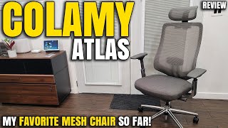 My Favorite Ergonomic Mesh Chair So Far  Colamy Atlas Chair Review [upl. by Rellek902]