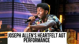 quotWatch Joseph Allens Heartfelt AGT Performance Leaves Judges in Tears amp Audience on Their Feetquot [upl. by Amej]