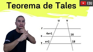 FÁCIL e RÁPIDO  TEOREMA DE TALES  GEOMETRIA [upl. by Rolfston507]