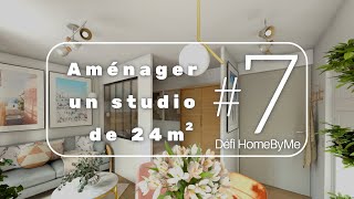 Aménager un studio de 24m2 sur HomeByMe DÉFI  7 [upl. by Gwendolyn150]