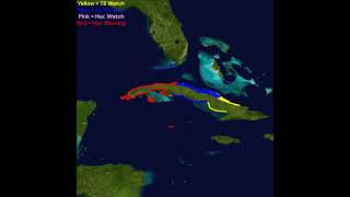 Hurricane rafael nearing landfall on the Cayman Islands [upl. by Terces]