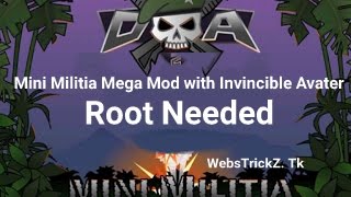 Mini Militia Ghost Mod  Invincible Mod  God Mod  Epic Mod  Exclusive Trick [upl. by Ayota984]