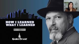 August Wilsons How I Learned What I Learned  A Dramaturgical Presentation [upl. by Avis]