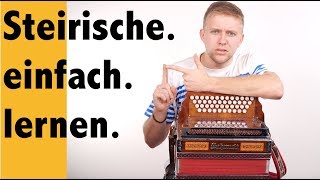 Steirische Harmonika lernen  einfach ohne Vorkenntnisse  Anfänger Neueinsteiger Beginner [upl. by Pulcheria]