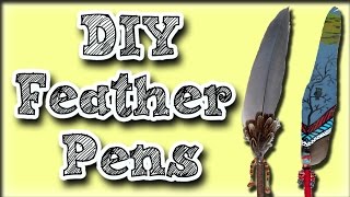 How To Make A Feather Pen  A Gift Idea [upl. by Moersch]