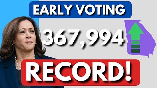 EARLY VOTING RECORD in Georgia Did it help Democrat or Republicans [upl. by Hilaria]