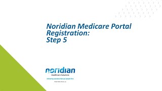 Noridian Medicare Portal Registration Step 5 [upl. by Eruot840]