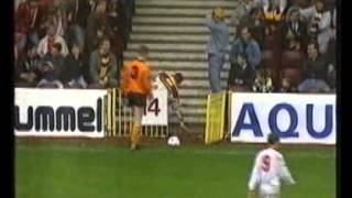 Motherwell fan takes a tumble down the Shed at Fir Park  1993 [upl. by Lydie854]