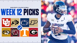 Picks for EVERY Top 25 game in College Football Full Week 12 Predictions [upl. by Hgielrahc395]