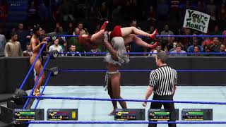 WWE 2K20 Bianca Belair vs Dakota is a Trap as She Faces DC Champions in 1 vs 3 Handicap [upl. by Mindi]