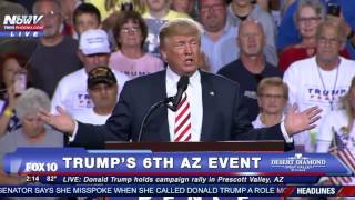 FNN Donald Trump Rally in Prescott Valley Arizona 10416 [upl. by Shah]