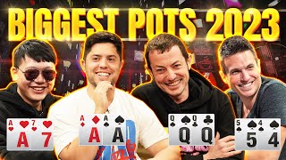 Top 10 Biggest Pots of 2023 [upl. by Stroup157]