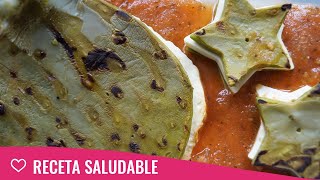 Nopales Rellenos de Queso en Salsa de Tomate ♥ Mexican Cactus with Cheese Recipe [upl. by Esme806]