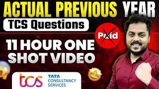 TCS Actual Previous Year Questions  ONE SHOT VIDEO   2019202122202324  Dont Miss [upl. by Priebe]