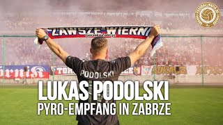 LUKAS PODOLSKI PyroEmpfang in Zabrze 08072021 [upl. by Pallaton]