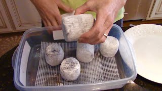 Bloomy Rind Ash Coated Goat Cheese Cheesemaking at Home [upl. by Anerak]