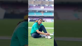 Smriti mandhana with riyan Parag cricket smritimandhana cricket viralvideo ytshorts [upl. by Htenaj]