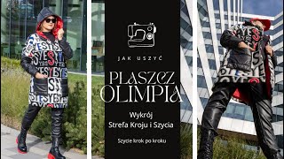 Jak uszyć  PŁASZCZ OLIMPIA  Krok po kroku  Wykrój Strefa Kroju i Szycia [upl. by Bibah]