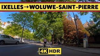 【4K】Bicycle Journey  Ixelles to WoluweSaintPierre  4K  SLOW TV  Travel  BELGIUM [upl. by Eilsil420]