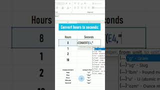 excel Convert Hours to Second [upl. by Siloa]