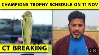 Champions Trophy Schedules  India Travel to Pak [upl. by Drarehs942]