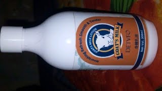 Detvfo Goats Milk Nourishing Refresh Smooth amp Tender Lotion Information And Review In Hindi [upl. by Adaval]