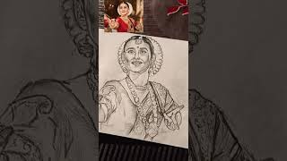 Vidya Balan drawing shorts art vidyabalan drawing viral ytshorts [upl. by Yeldnarb335]