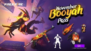 November month booyah pass processed  Free fire max  Binod Anime [upl. by Assiluj]