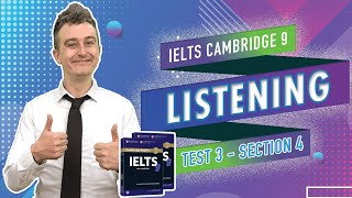 Chữa Đề Chi Tiết IELTS CAMBRIDGE 9 LISTENING TEST 3 SECTION 4  Luyện thi IELTS Online hiệu quả [upl. by Hu668]