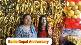 Sonia Gopal ki Anniversary event 10Anniversary  by Mehwish Sania vlogs [upl. by Wilmer]