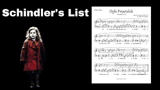 Red Coat Girl Song  Schindlers List  OYFN Pripetshik  Piano Tutorial amp Sheet Music [upl. by Shara888]