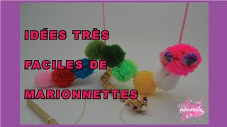 DIY Marionnettes Pour Faire à la Maison  How to Make Easy Puppets [upl. by Gniw]