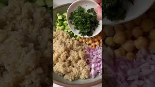 HighProtein Quinoa Salad The Perfect 20Minute Vegetarian Lunch [upl. by Enomahs]