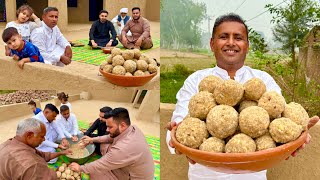 Chawal ki Pinni  Chawal ke Ladoo Recipe I Rice Flour Laddu  Atta ke Ladoo Recipe  Village Food [upl. by Somerville629]