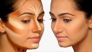 Contour and Highlight  Best Contouring Makeup Tips  How to Contour and Highlight  For Beginners [upl. by Drooff]