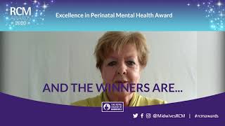 Excellence in Perinatal Mental Health  RCM Awards 2020 [upl. by Nylyahs]