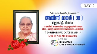 FUNERAL SERVICE  AMMINI MAMMEN 98 MALLAKATTU  MEENADOM  301024  0730 AM LIVE ONWARDS [upl. by Elatsyrc490]