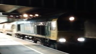 150424  Class 66  66523 TampT 66414 Crewe Basford Hall to Llandudno Junction  Engineering Train [upl. by Yuhas]