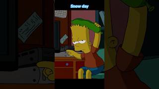 On a snowy day Bart has nothing to do Season 21 Episode 08 shorts funny simpsons [upl. by Atteras]