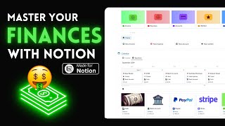 Notion Finance Tracker template  Master Your Finances with Notion💰 [upl. by Kersten]