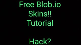 Blobio Free Skins Hack Tutorial 80 Easy [upl. by Euqirrne]