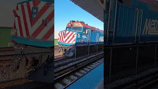 METX 164 Passing Ridgeland CTA Green Line L Station 31524 [upl. by Schuman661]